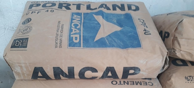 Cemento Portland ANCAP, bolsa 25kgs